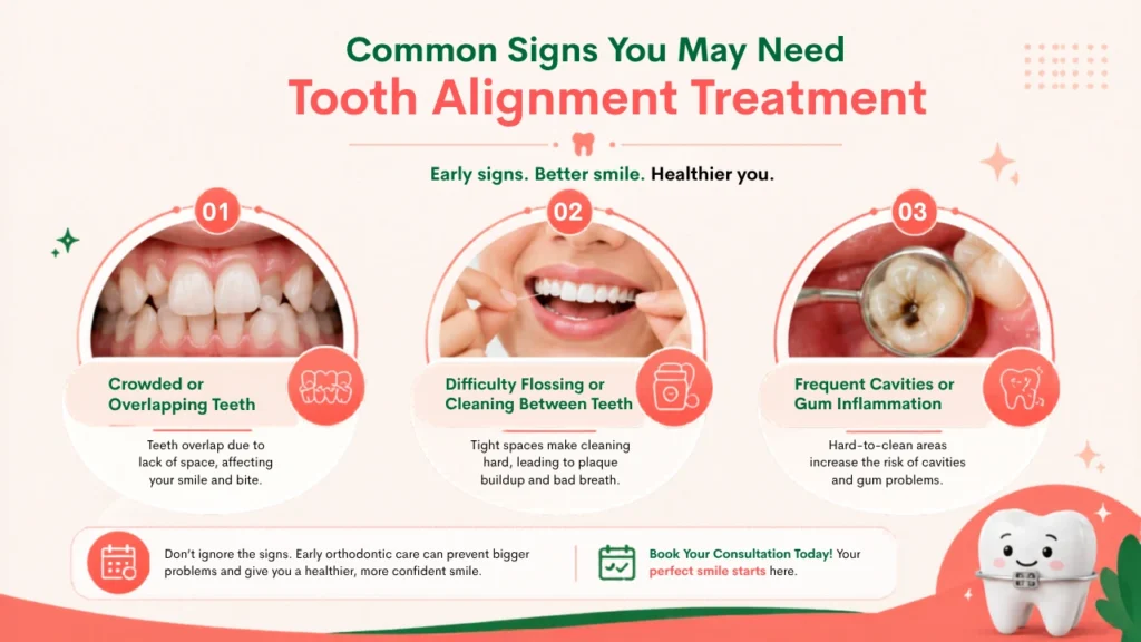 Best Tooth Alignment Treatments in Chennai for Teens & Adults Signs You Need Tooth Alignment Treatment in Chennai Including Crowded Teeth and Bite Problems