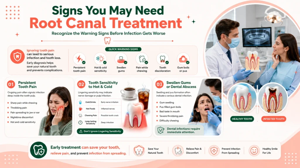 Common signs that indicate you may need root canal treatment