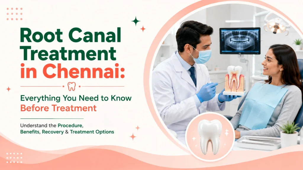 Root canal treatment in Chennai for painless tooth infection removal and natural tooth preservation